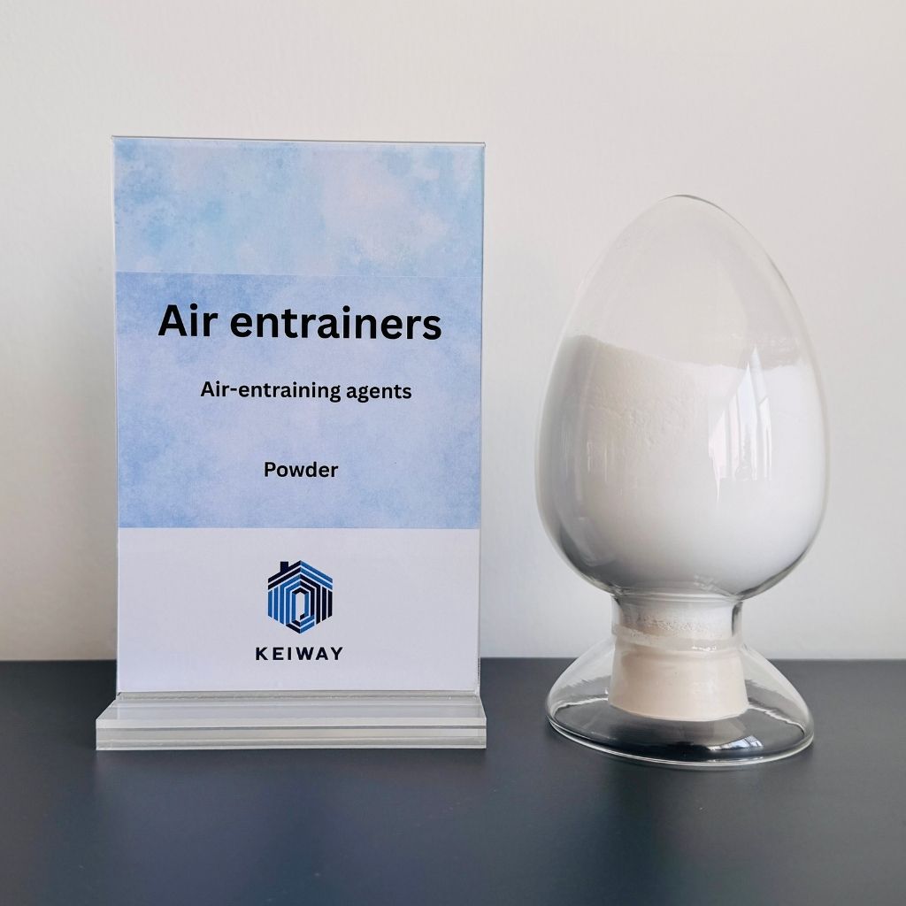 Air entrainer powder construction additive