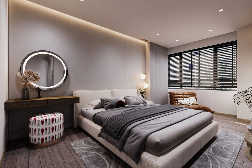 bedroom led mirror