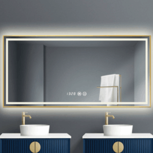 Home Modern Rectangular LED Bathroom Mirror for Hotel Apartment and Home Use - 4 Sizes Available
